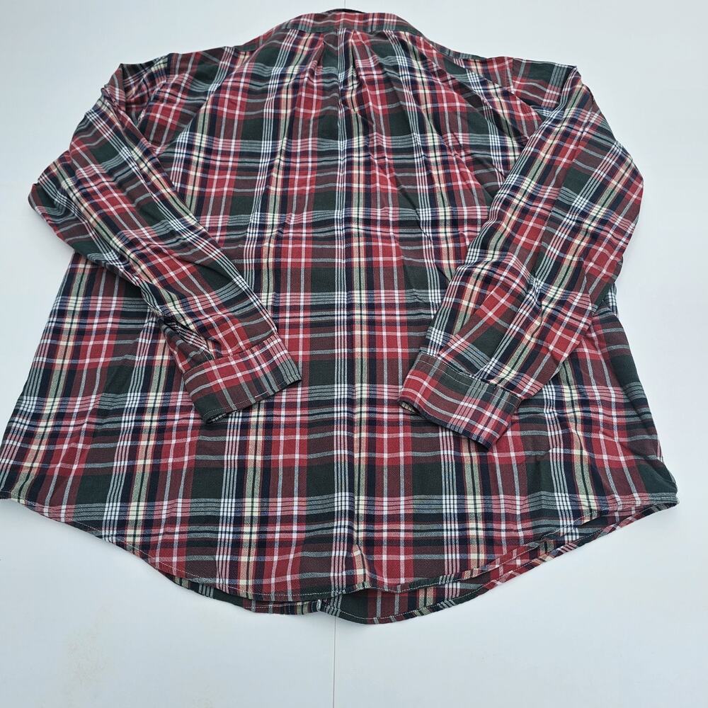 Tango By Max Raab Red Plaid Button Down Mens L/S Shirt XL - Picture 9 of 9
